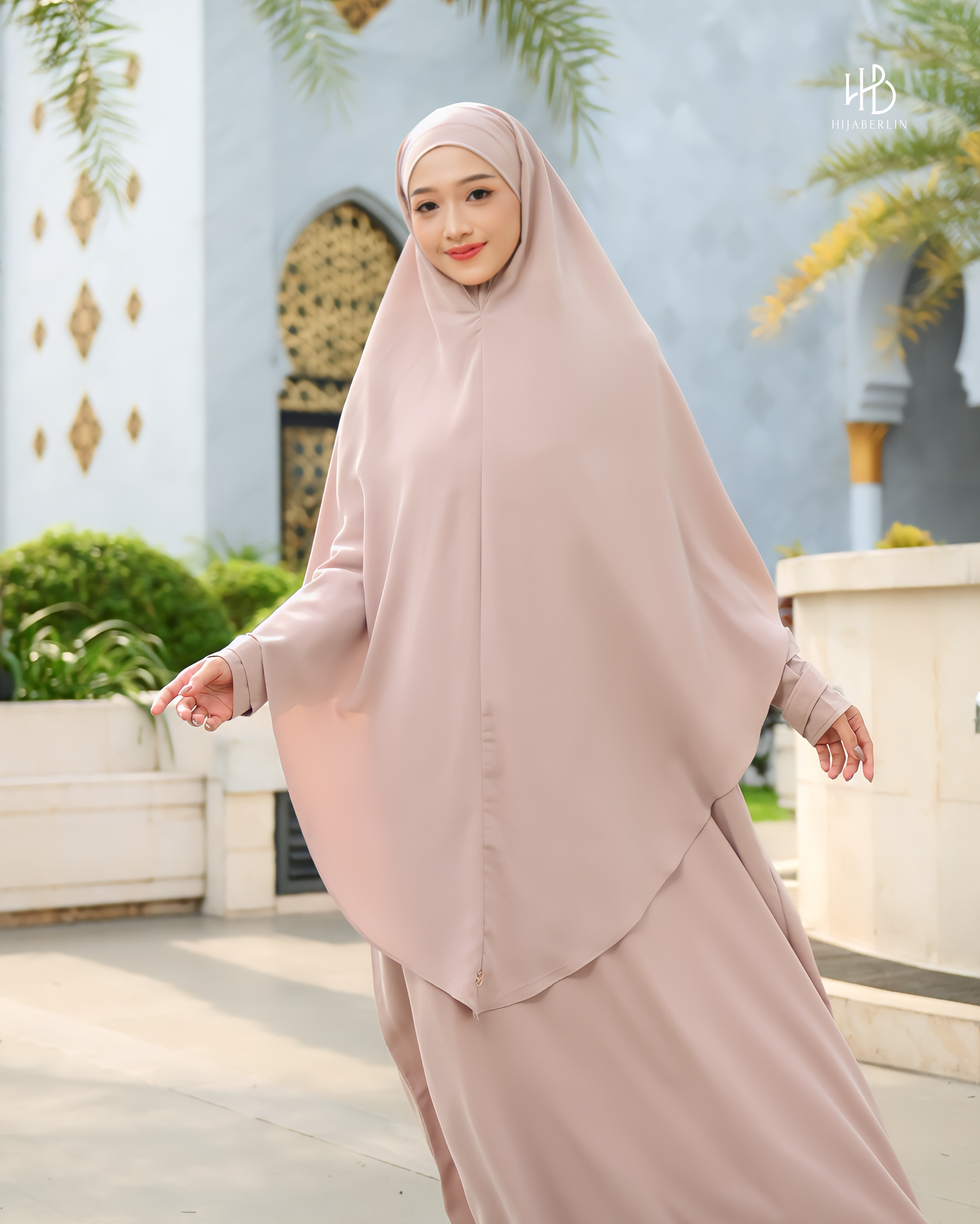 Nusaibah Dress Set Taupe - Hijaberlin