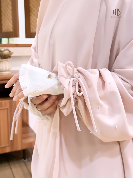 Khaula Dress Tea Rose - Hijaberlin