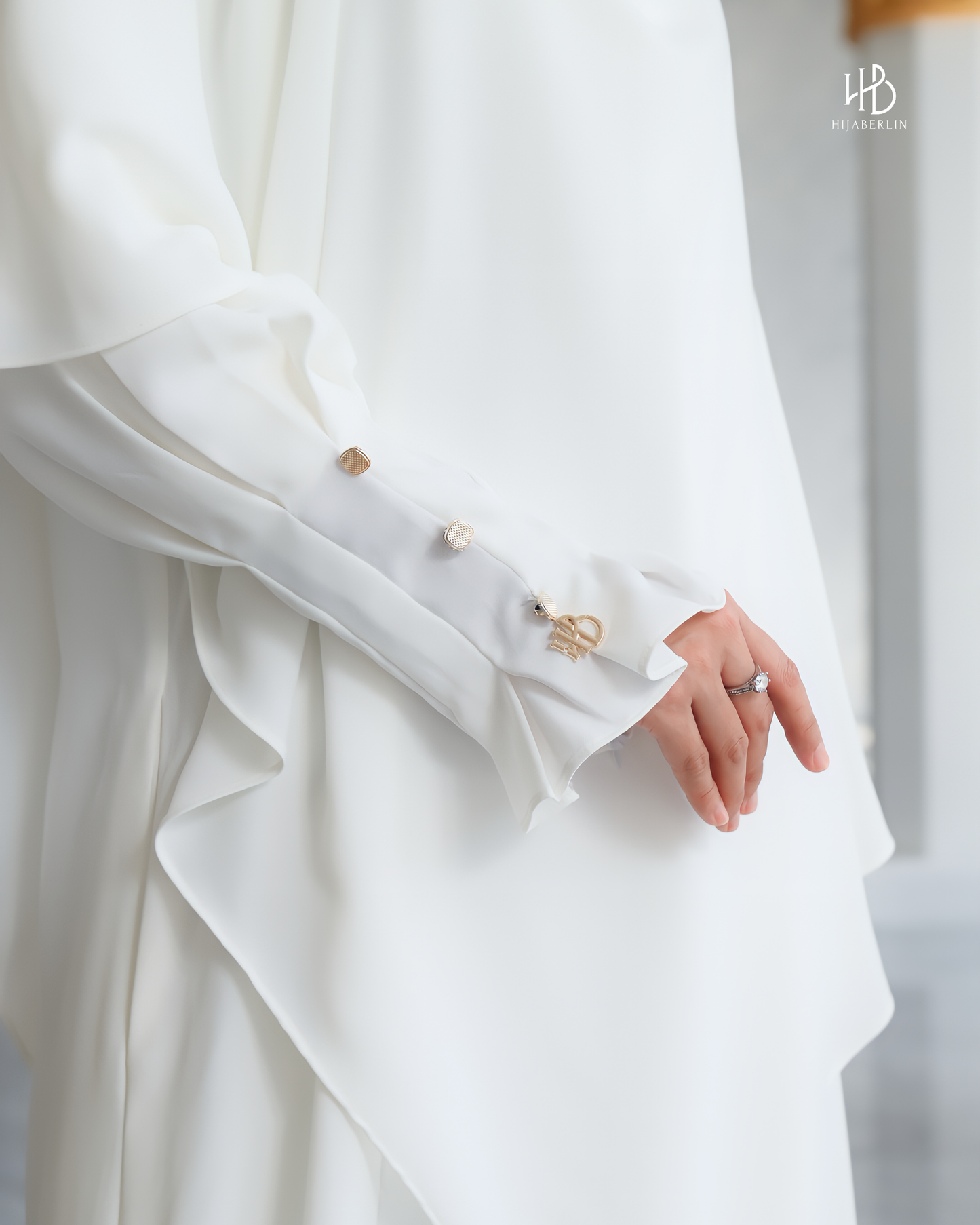 Maryam Dress Set White - Hijaberlin