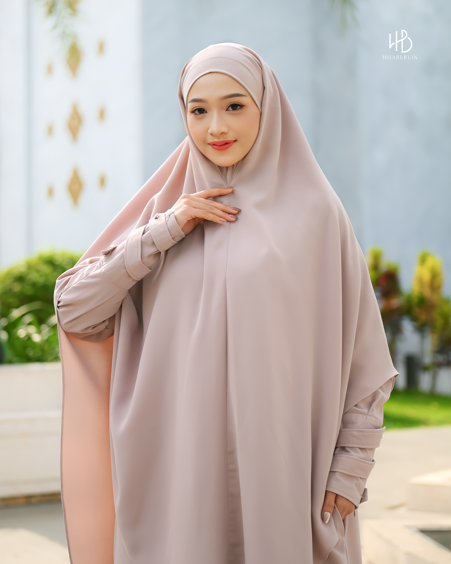 Nusaibah Dress Set Taupe - Hijaberlin