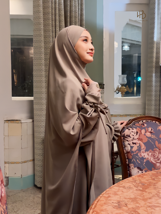 Khaula Dress Latte - Hijaberlin