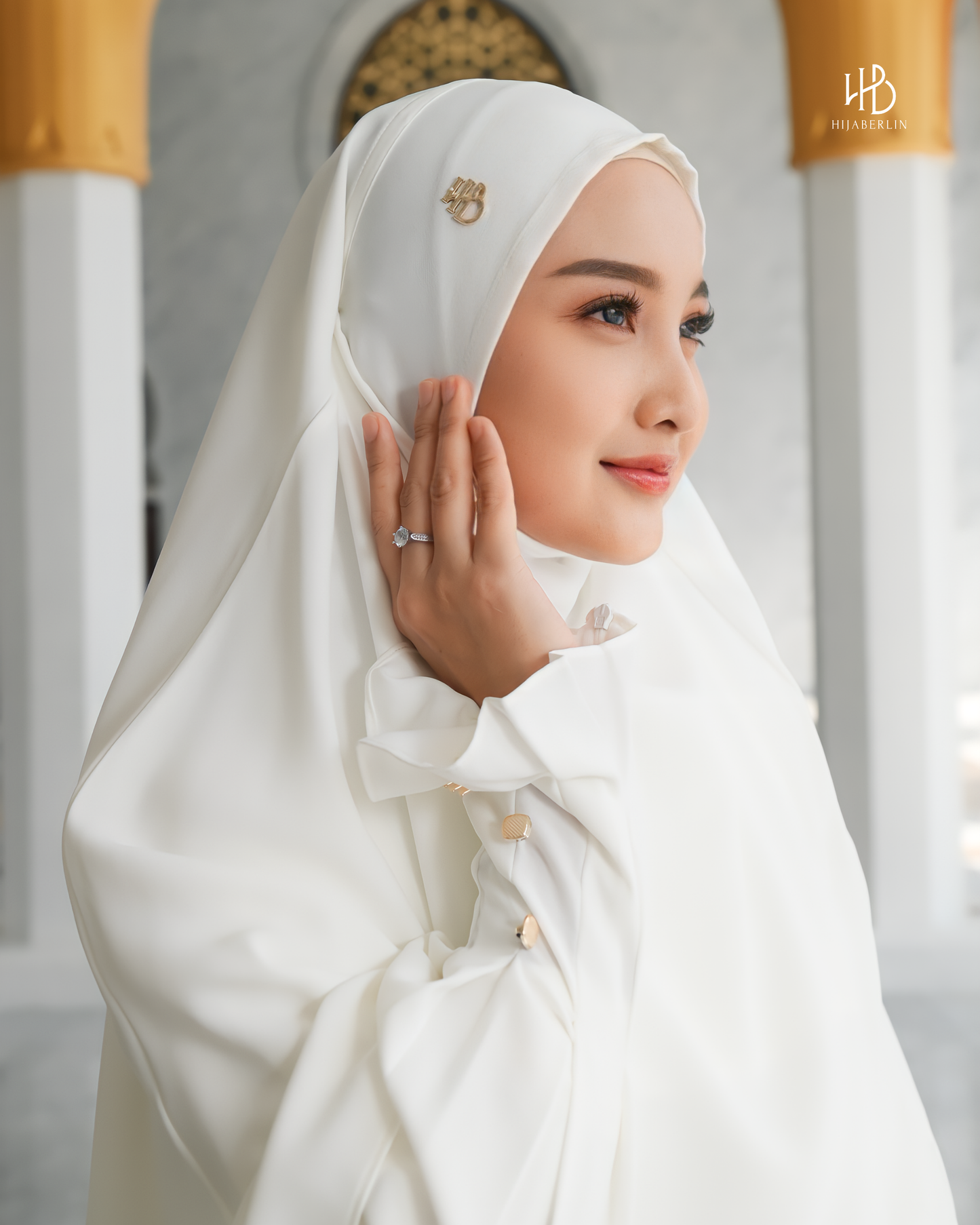 Maryam Dress Set White - Hijaberlin