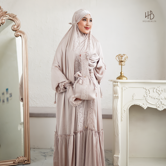 Asma Prayer Dress Nude - Hijaberlin