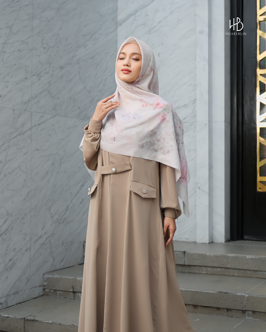Salamah Outer Dress Wood - Hijaberlin