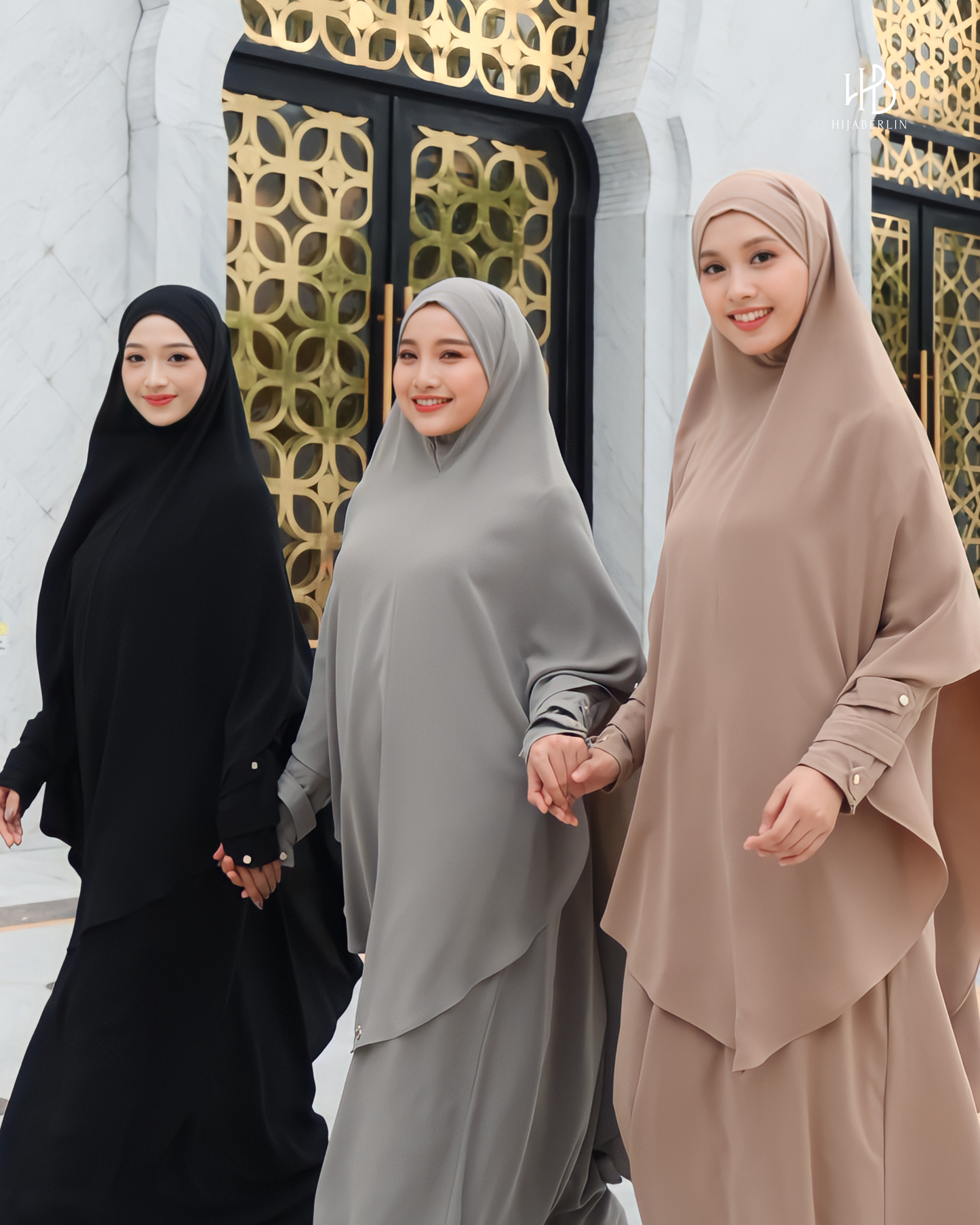 Nusaibah Dress Set Amber - Hijaberlin