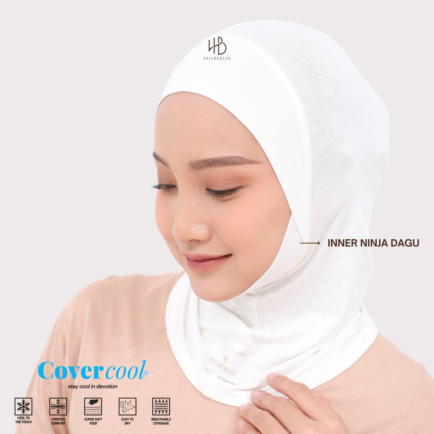 Inner Hijab Ninja Dagu Covercool - Hijaberlin