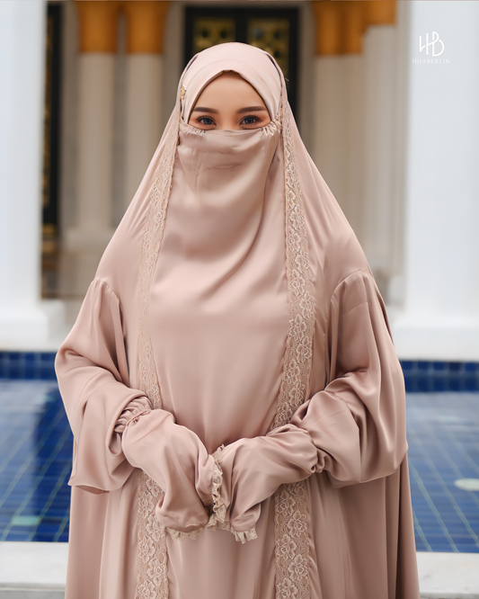 Ruqqayah Prayer Set Brown - Hijaberlin