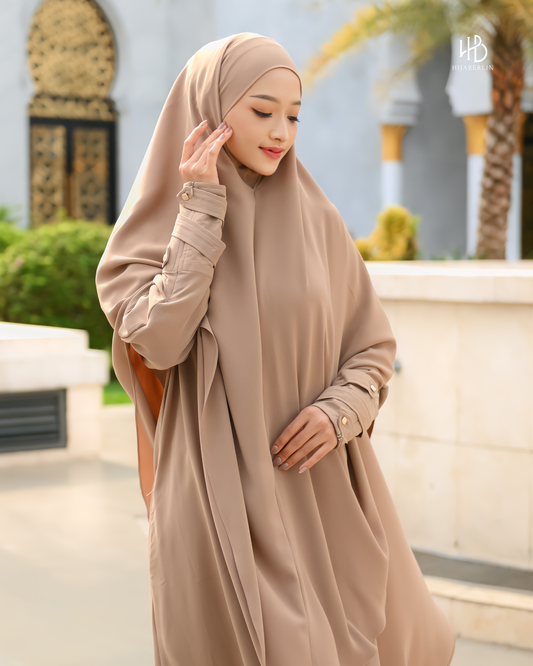 Nusaibah Dress Set Wood - Hijaberlin