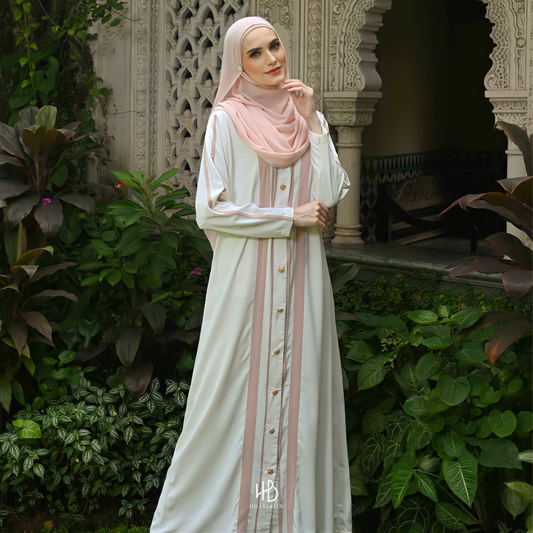 Fatimah Abaya Set Hijaberlin - Pearl