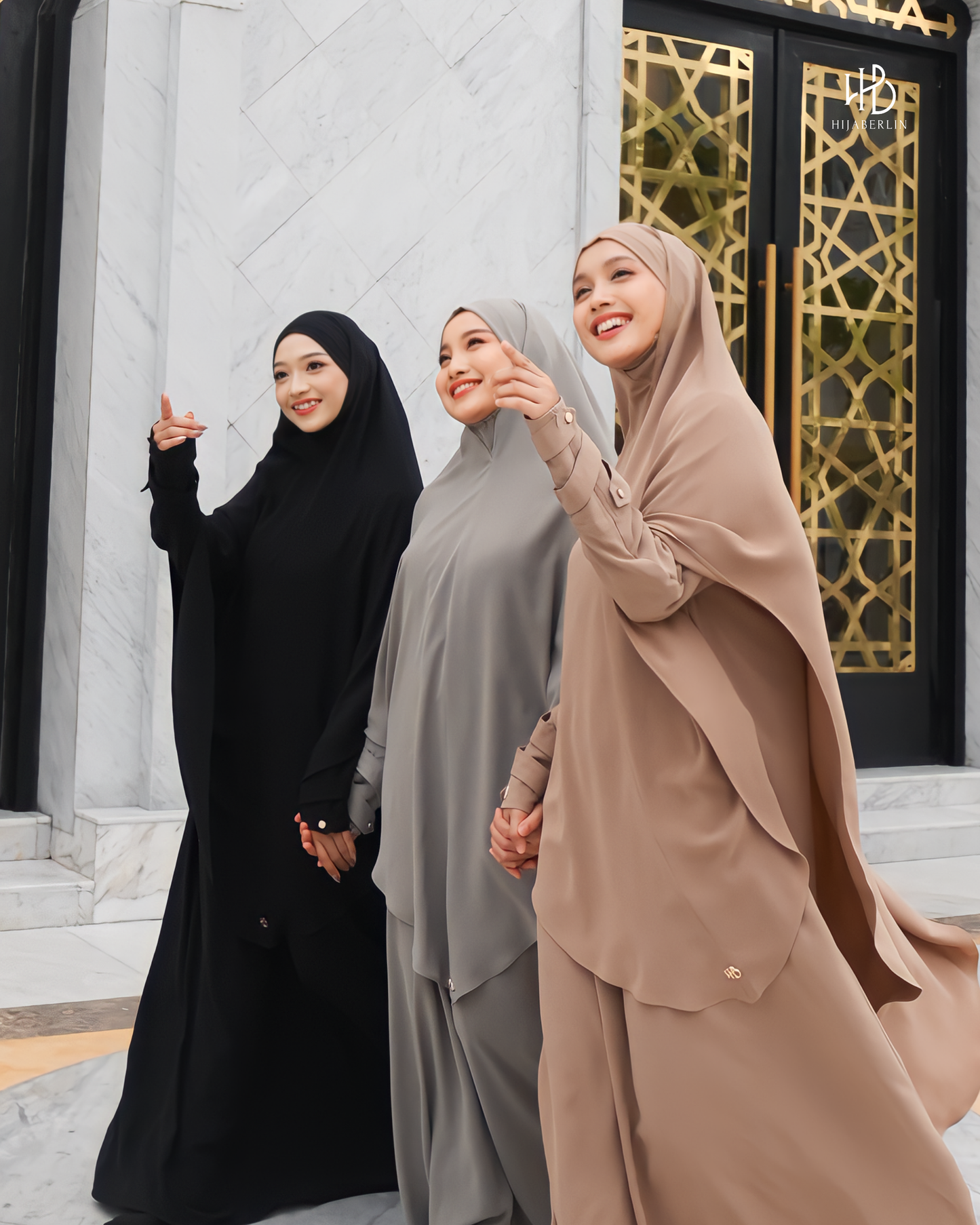 Nusaibah Dress Set Black - Hijaberlin