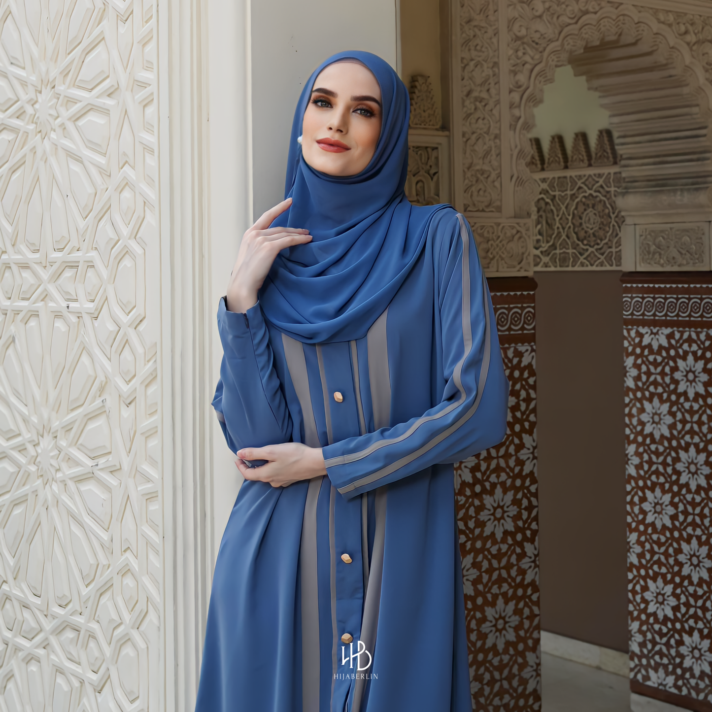 Fatimah Abaya Set Hijaberlin - Azure