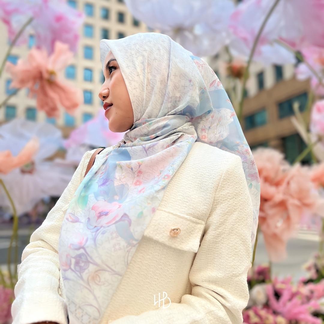 Gardenia Scarf Hijaberlin - Lily