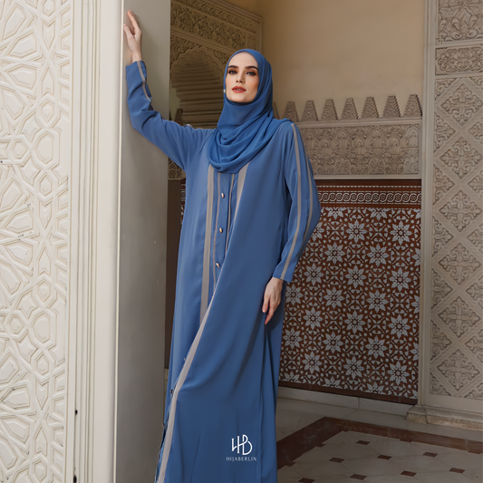 Fatimah Abaya Set Hijaberlin - Azure