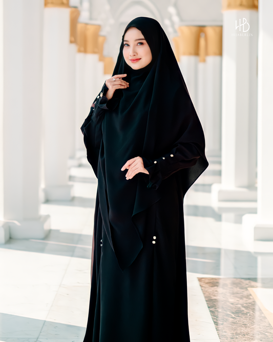 Maryam Dress Set Black - Hijaberlin