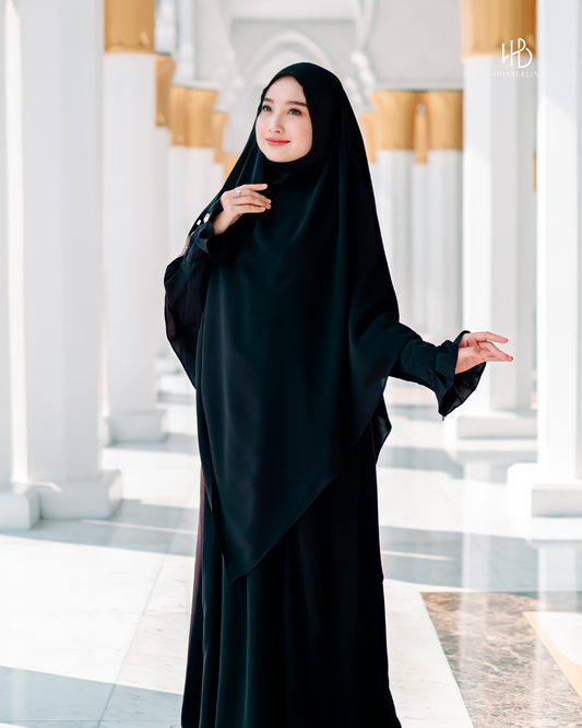 Maryam Dress Set Black - Hijaberlin