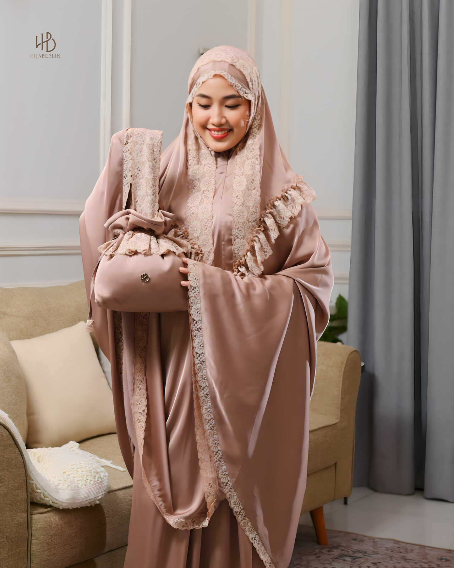Faiza Prayer Set Brown - Hijaberlin
