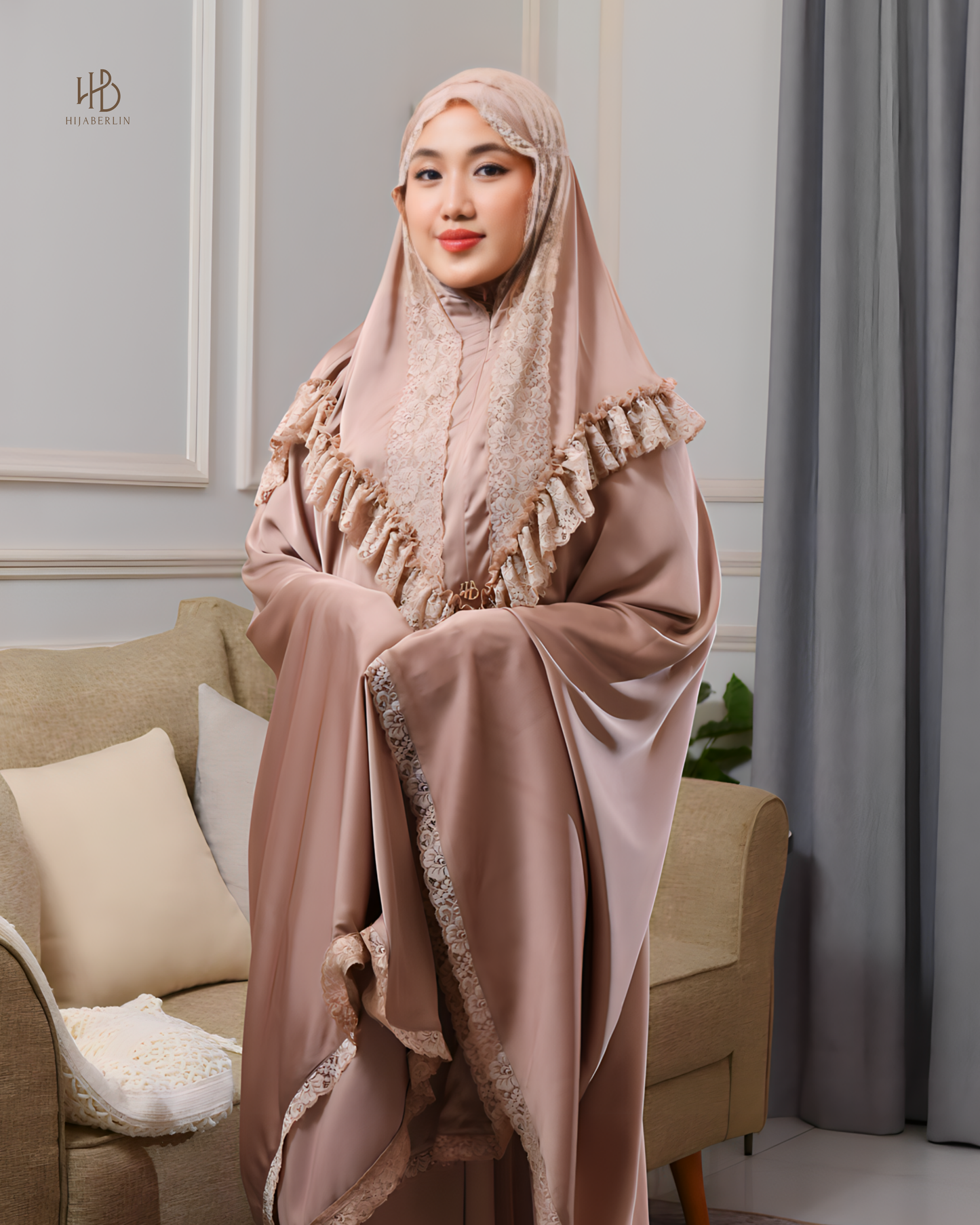 Faiza Prayer Set Brown - Hijaberlin