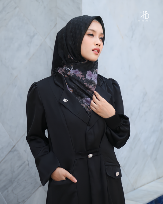 Salamah Outer Dress Black - Hijaberlin