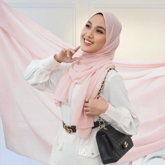 Basic Shawl Ultrasoft Hijaberlin - Baby Pink