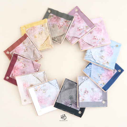 Fiore Scarf Hijaberlin - Crema