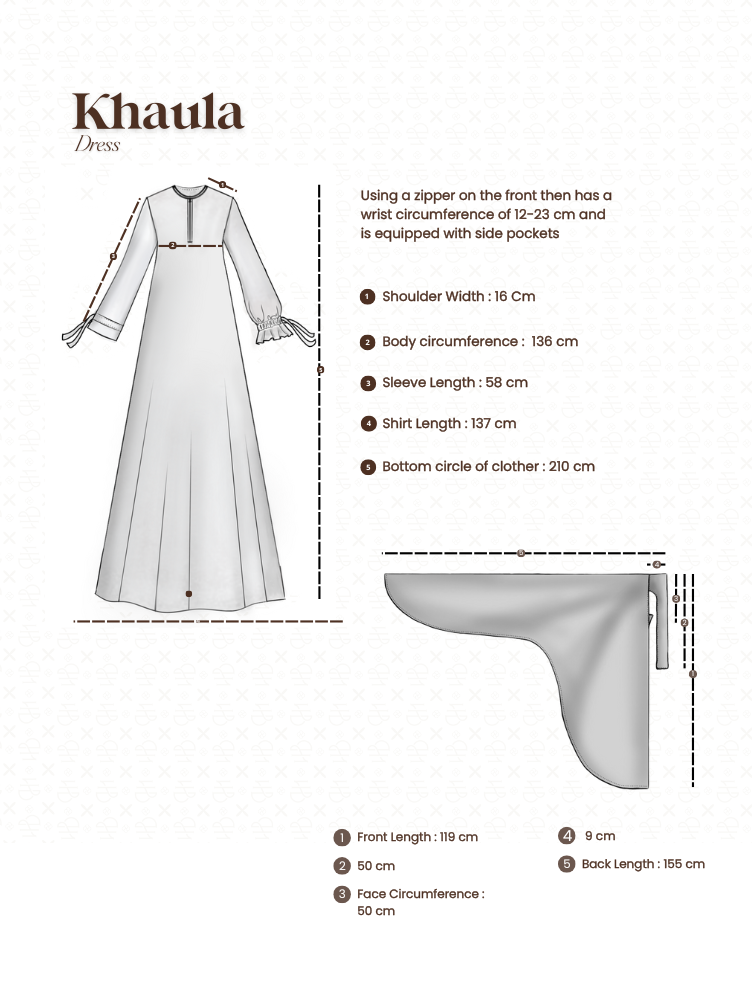 Khaula Dress Taupe - Hijaberlin