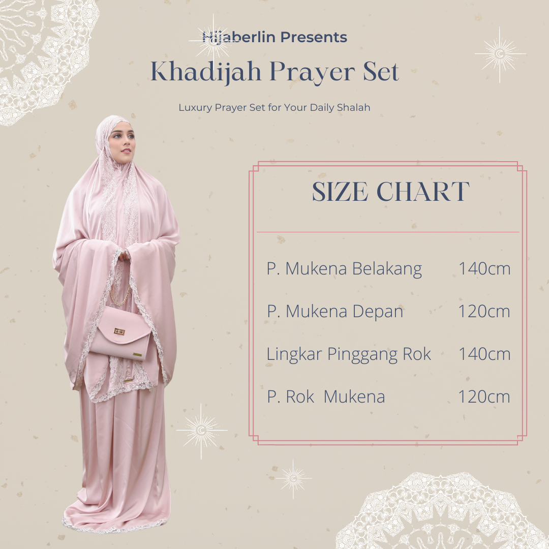 Khadijah Prayer Set Hijaberlin - Rose