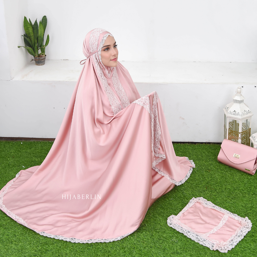 Khadijah Prayer Set Hijaberlin - Peach