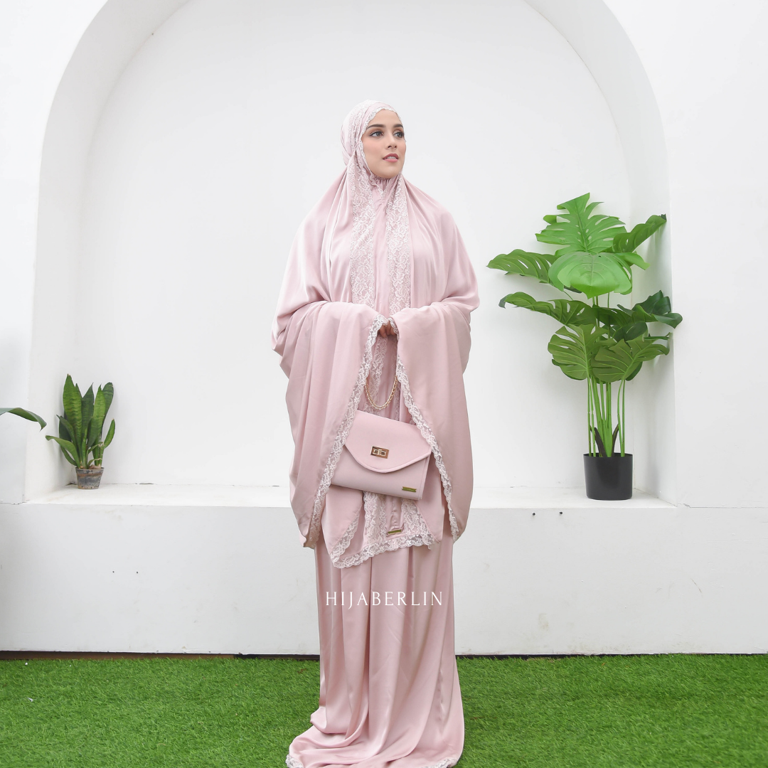 Khadijah Prayer Set Hijaberlin - Rose