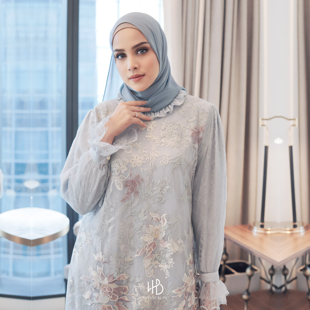 Precious Collection Hijaberlin - Rania Dress Bluesoft