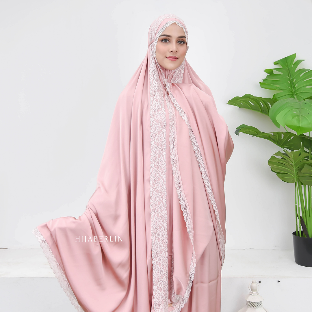 Khadijah Prayer Set Hijaberlin - Peach