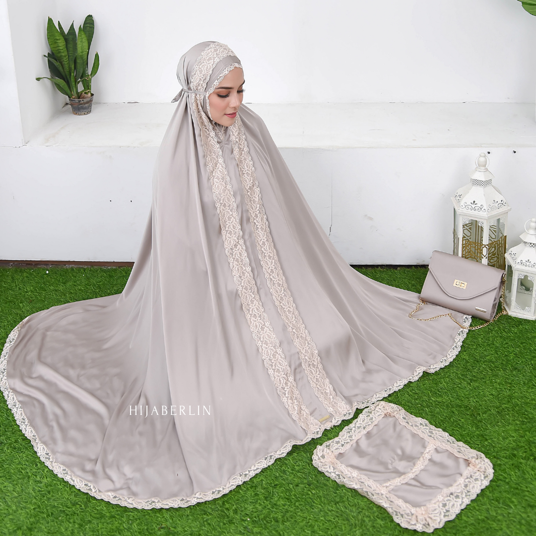 Khadijah Prayer Set Hijaberlin - Tiramisu