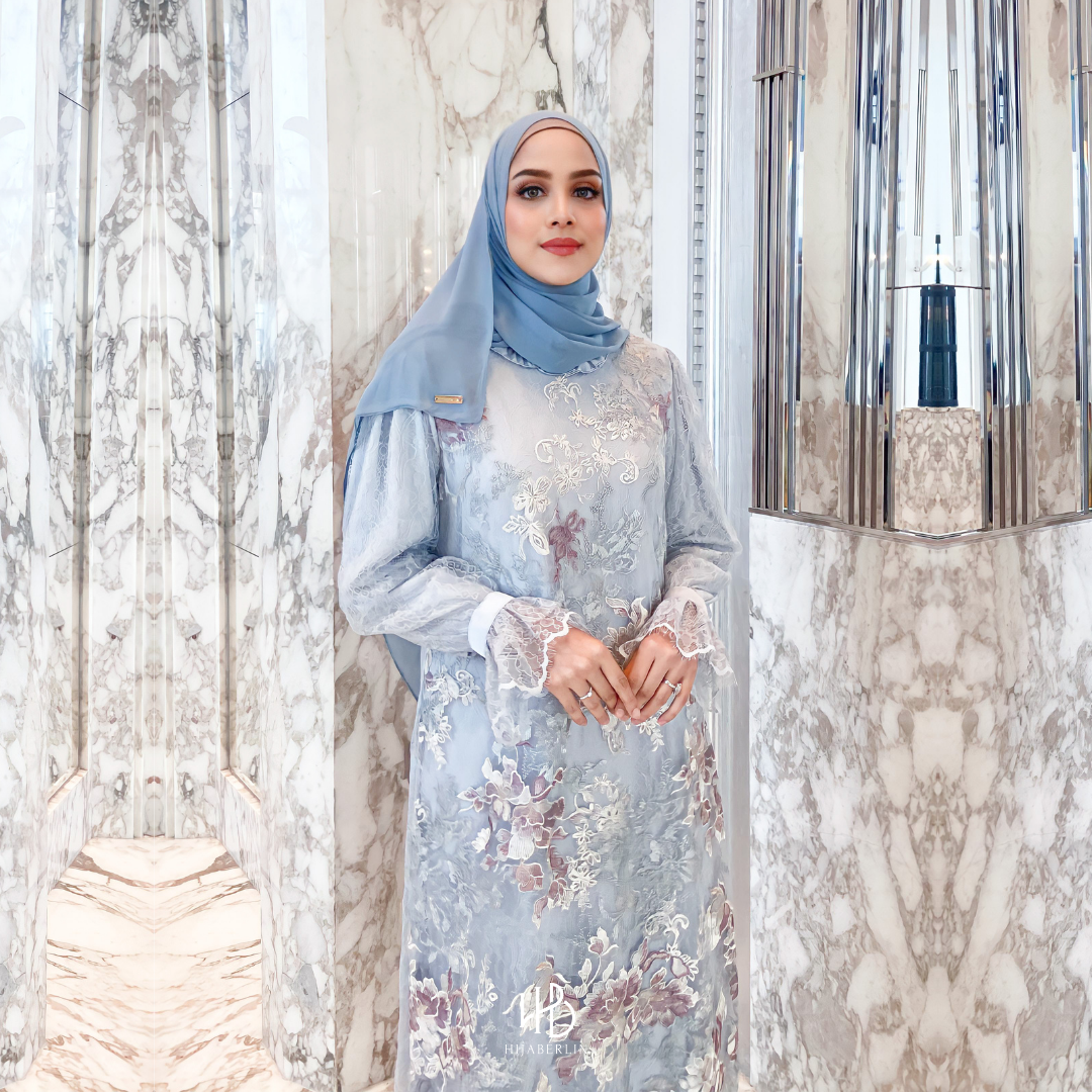 Precious Collection Hijaberlin - Rania Dress Bluesoft