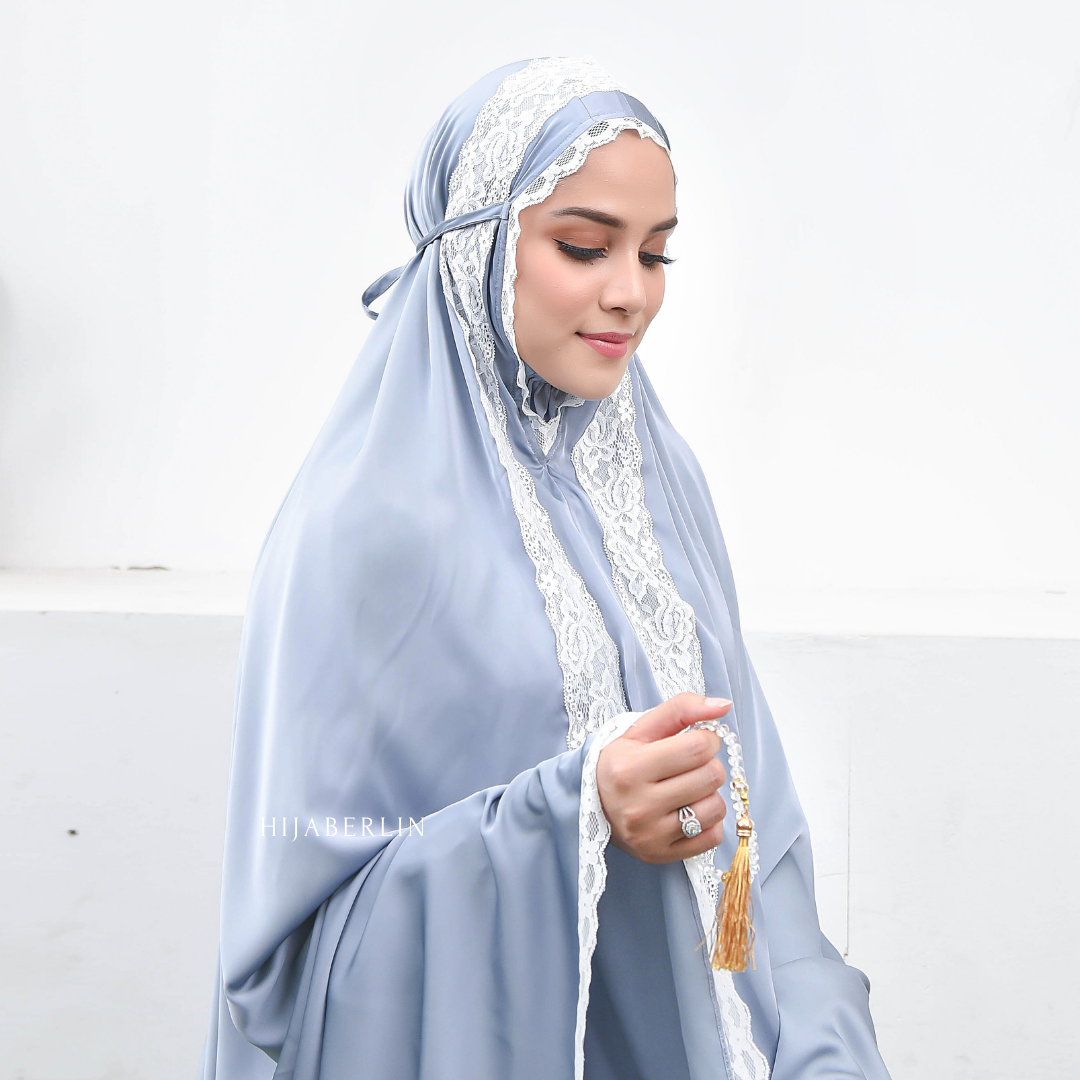 Khadijah Prayer Set Hijaberlin - Cornflower