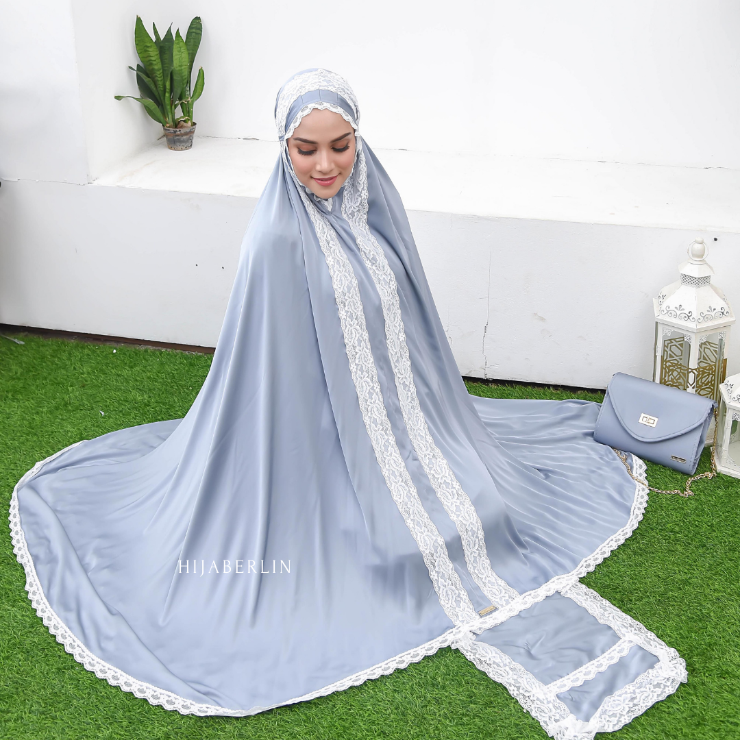 Khadijah Prayer Set Hijaberlin - Cornflower