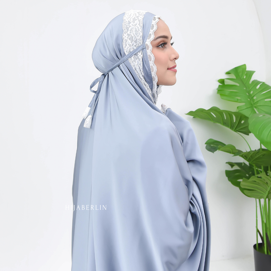 Khadijah Prayer Set Hijaberlin - Cornflower