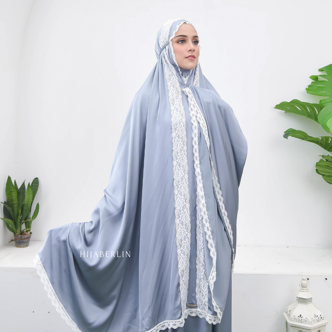 Khadijah Prayer Set Hijaberlin - Cornflower
