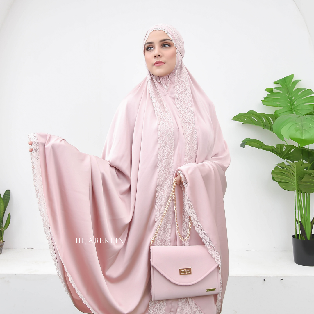 Khadijah Prayer Set Hijaberlin - Rose