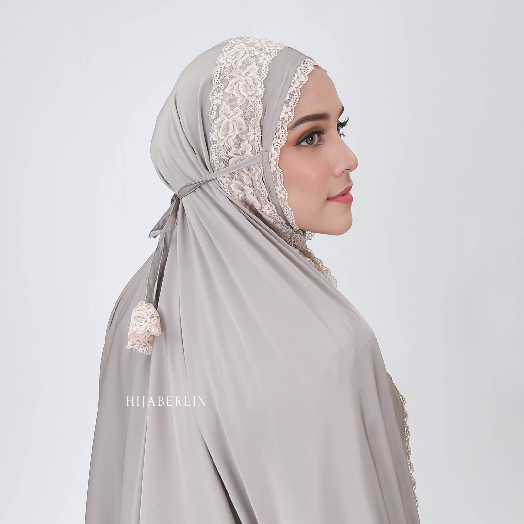 Khadijah Prayer Set Hijaberlin - Tiramisu