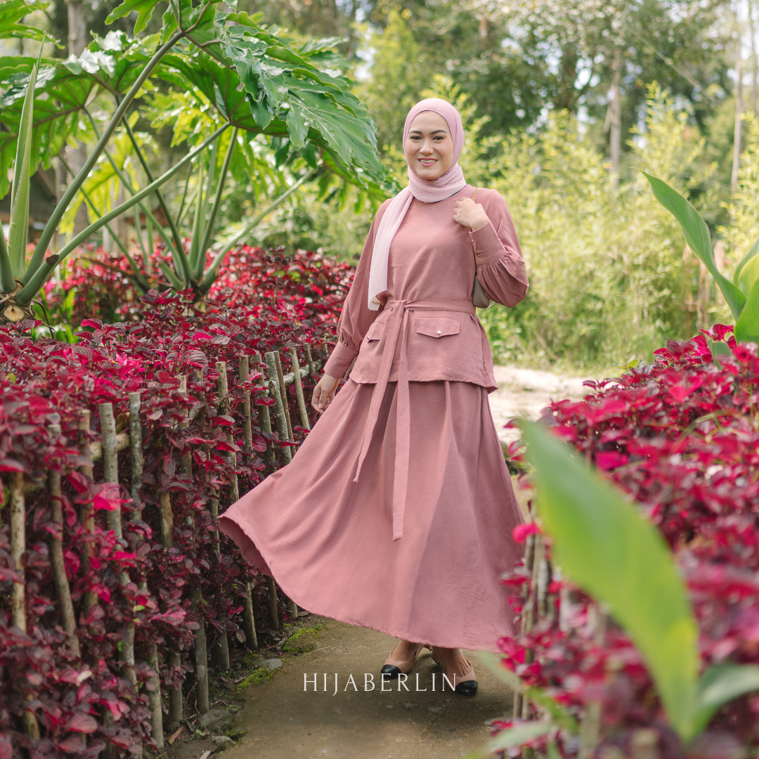 Sofia Set Hijaberlin - Rose