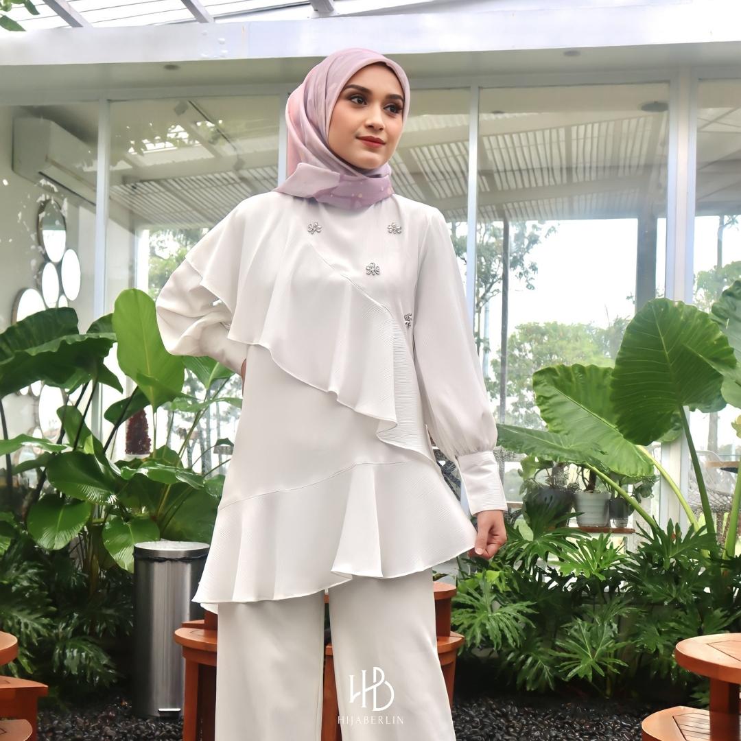 Raisa Blouse Hijaberlin - White