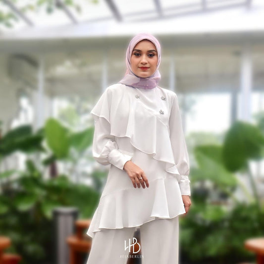Raisa Blouse Hijaberlin - White