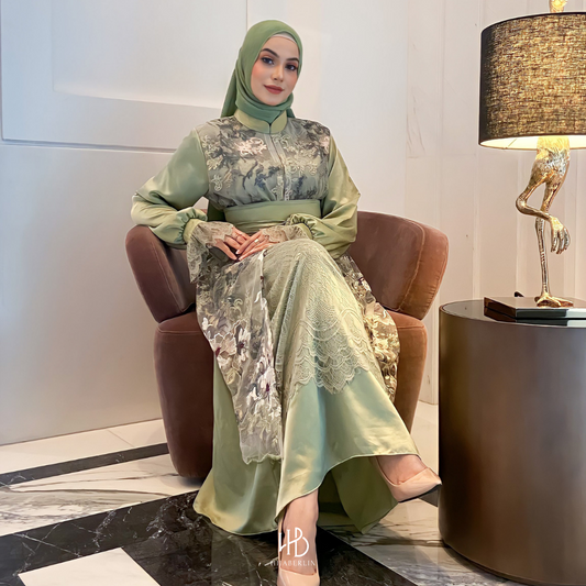 Precious Collection Hijaberlin - Hana Dress Green