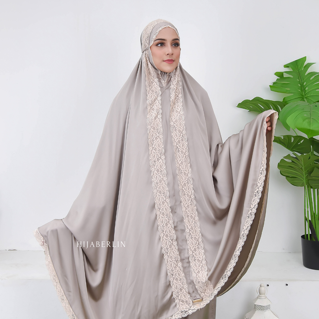 Khadijah Prayer Set Hijaberlin - Tiramisu