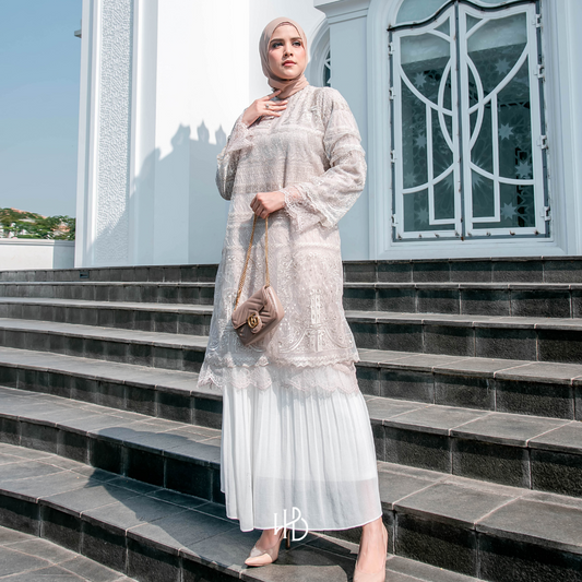 Balqis Dress Hijaberlin - Cream