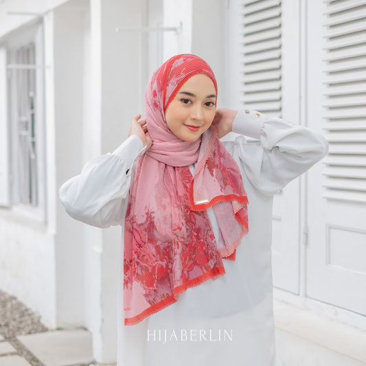 Marble Pleats Shawl Hijaberlin - Hema