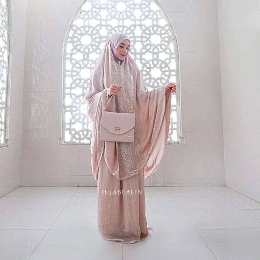 Azzahra Prayer Set Hijaberlin - Wheat