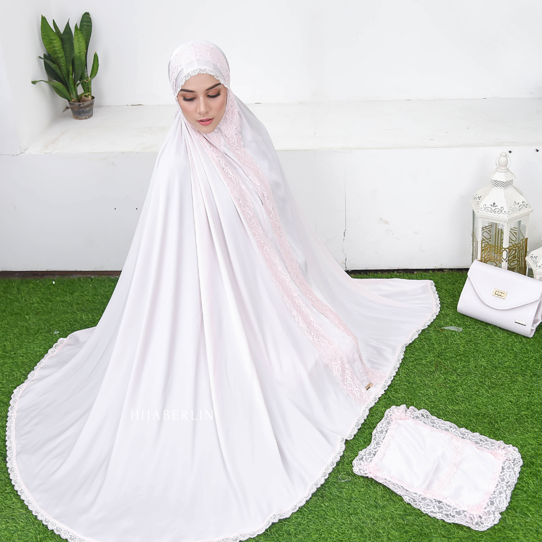 Khadijah Prayer Set Hijaberlin - Baby Pink