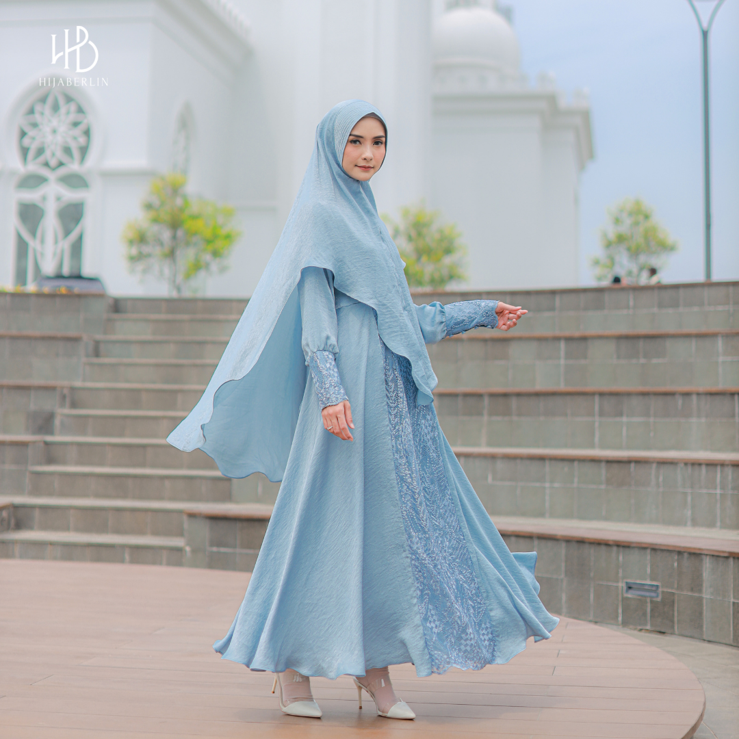 Almahira Dress Hijaberlin - Bluesky