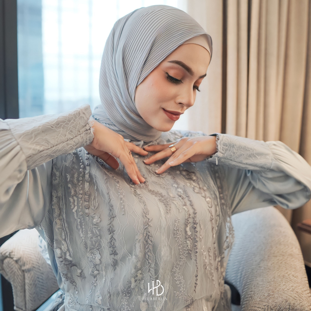 Precious Collection Hijaberlin - Safiyyah Dress Bluesoft