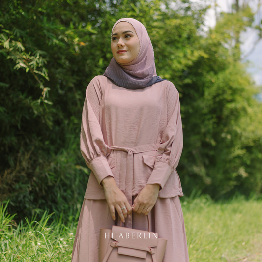 Sofia Set Hijaberlin - Blush
